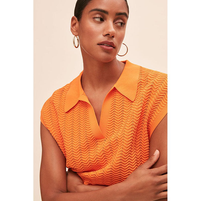 Perikel Polo Knitwear Orange