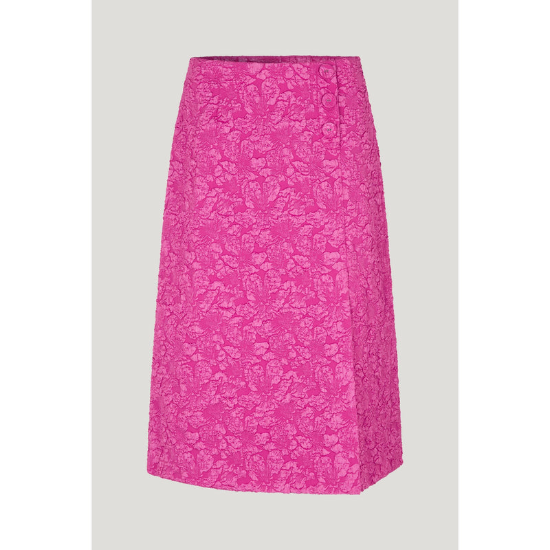 SAYONA Jacquard Midi Skirt Rose Violet Pink