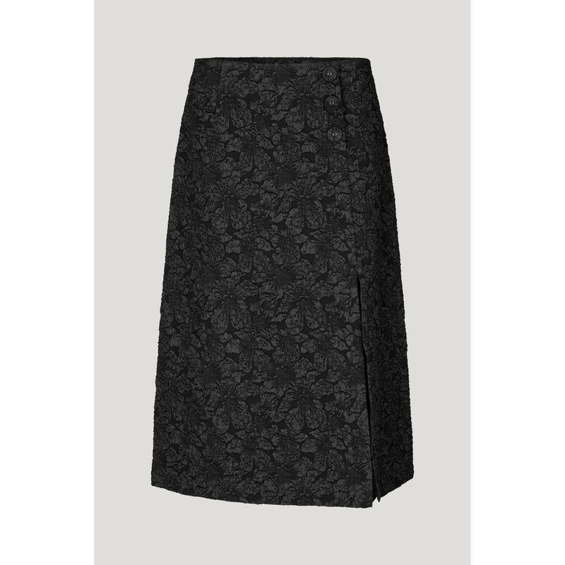 SAYONA Jacquard Midi Skirt Black