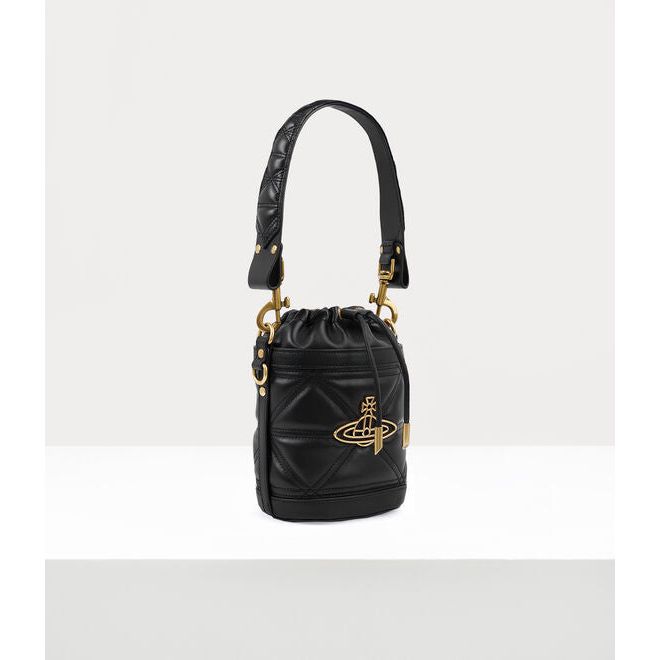 Kitty Small Bucket Bag Black/Gold