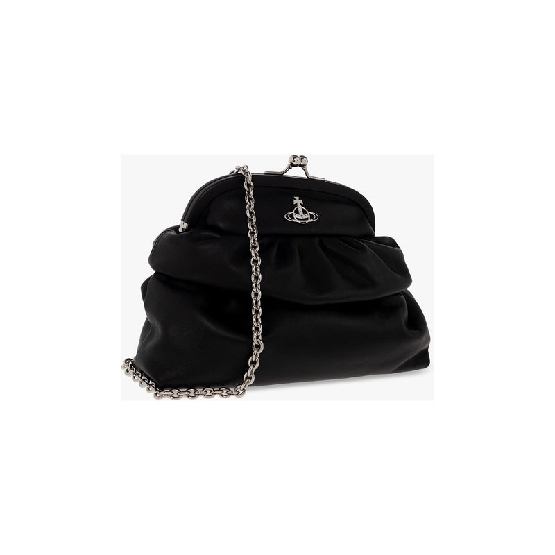 EVA Small Injected Orb Clutch Bag Black