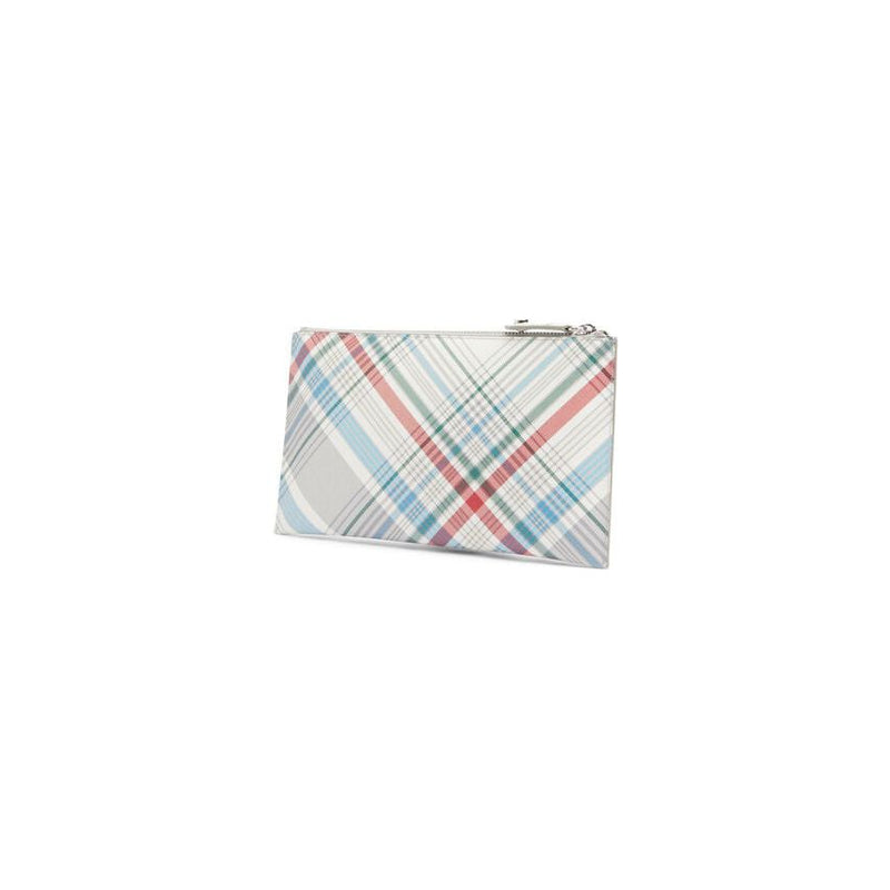 Saffiano Purse with Zip Madras Westwood Check