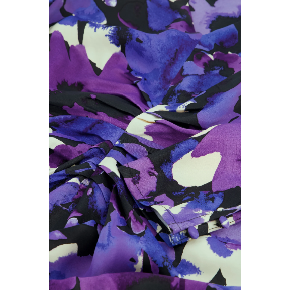 VERA Dress Bloomsberry Print Purple Flowers