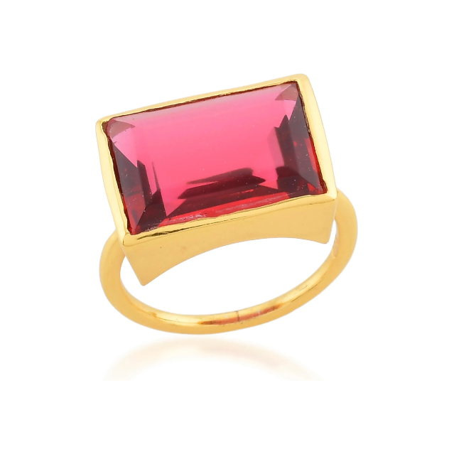 Lenny Ring Ruby Red