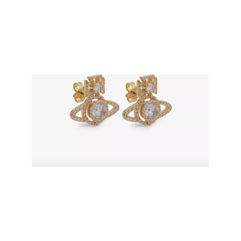 Norabelle Earrings Gold/White