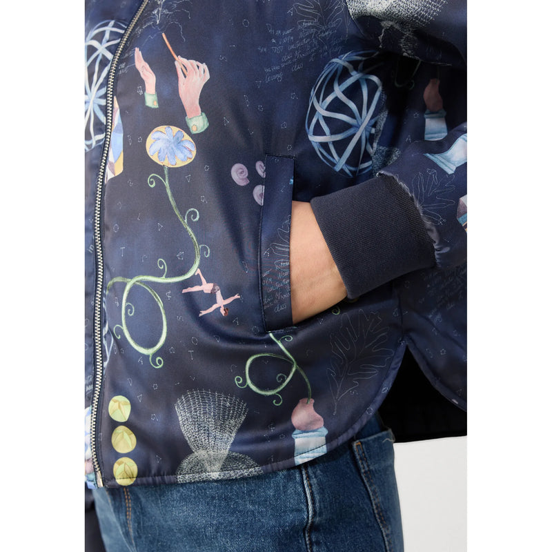 Sky Captain Reversible Bomber Jacket Navy