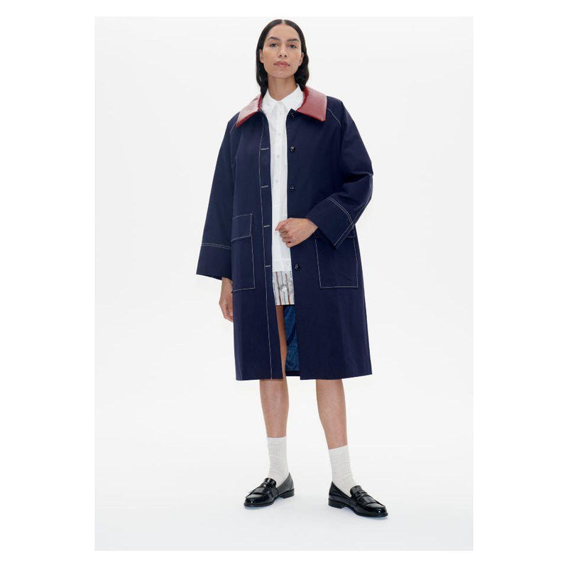 Denela Coat Dark Blue - AgathaBoutiqueLtd