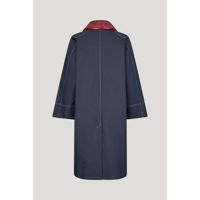 Denela Coat Dark Blue - AgathaBoutiqueLtd