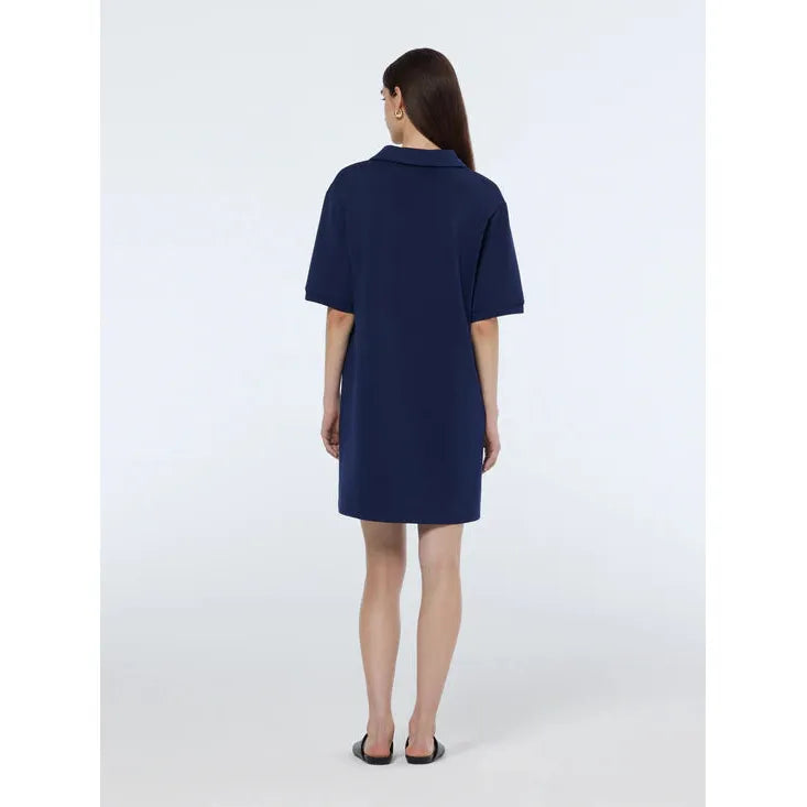 Modal Polo Dress Navy