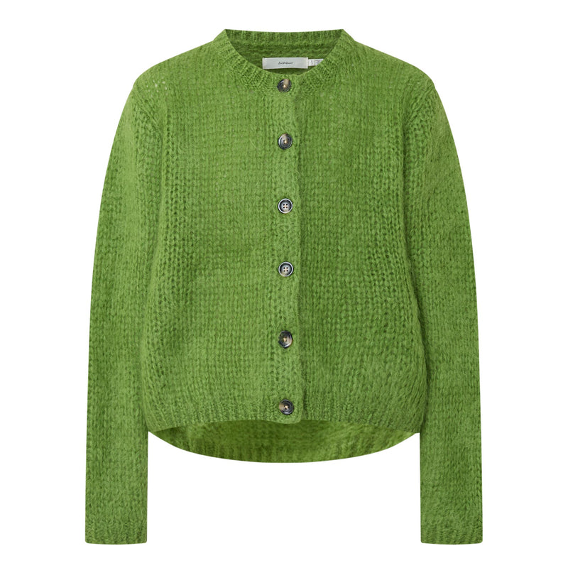 JetraIW Mohair Wool Cardigan Green