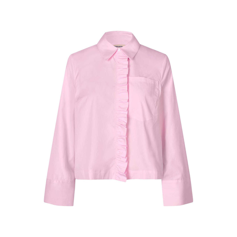 MILU Tulle Ruffle Blouse Pink - AgathaBoutiqueLtd