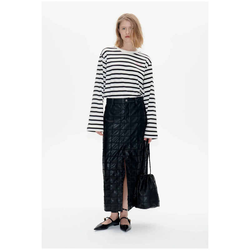 Sascha PU Midi Skirt