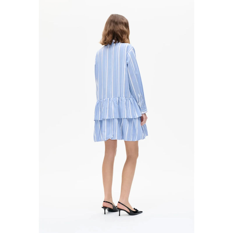 ANNALEA Striped Shirt Dress Blue Stripe