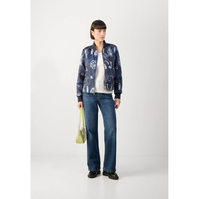 Sky Captain Reversible Bomber Jacket Navy