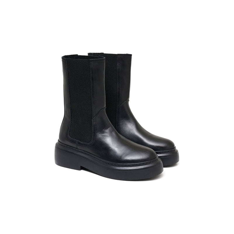 NoomoIW Chunky Ankle Boot Black