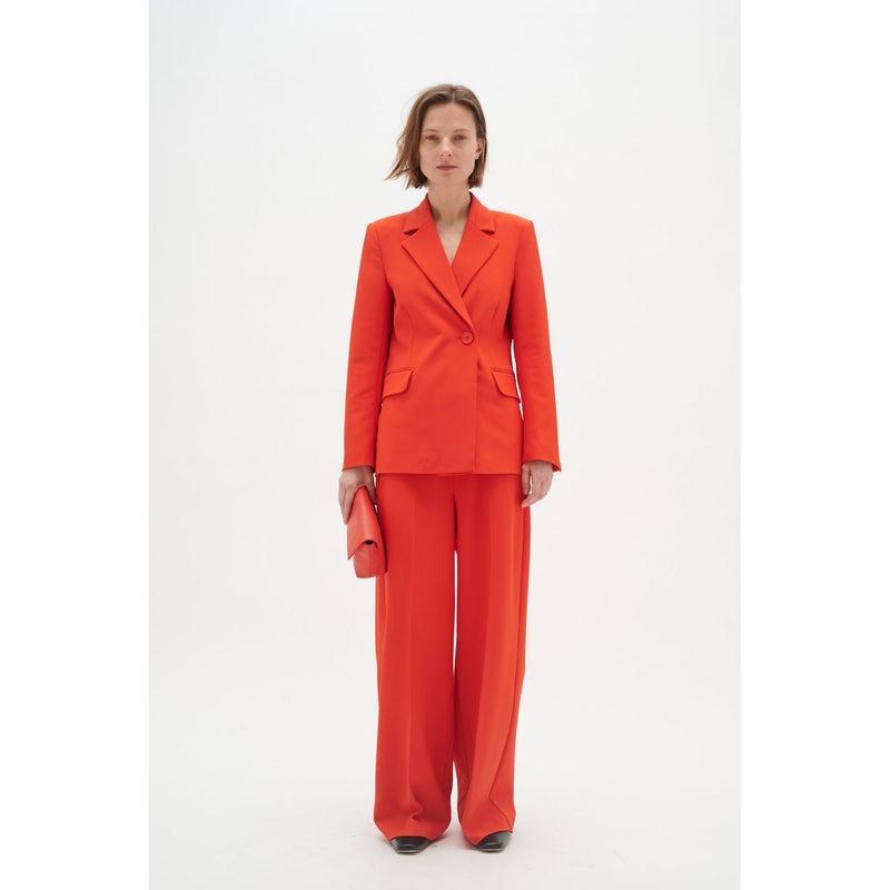 Zinni Wide Suit Trousers Red
