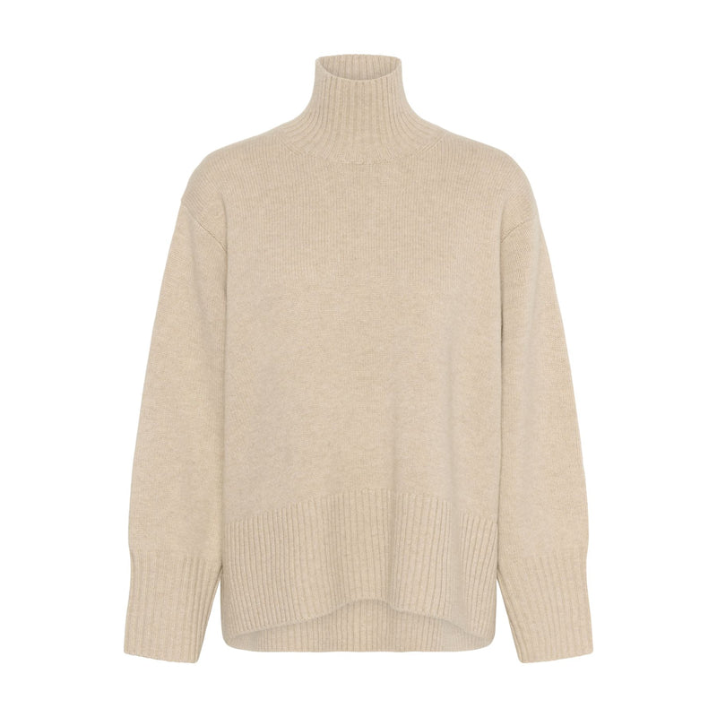 GeaIW Kaxy Highneck Wool Knit Jumper Haze