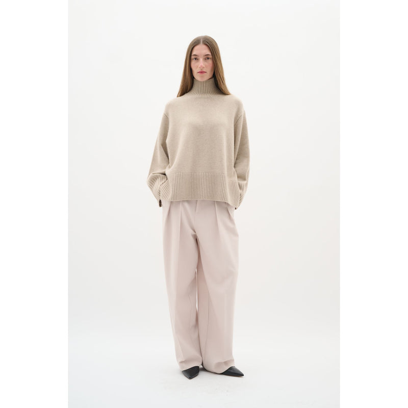GeaIW Kaxy Highneck Wool Knit Jumper Haze