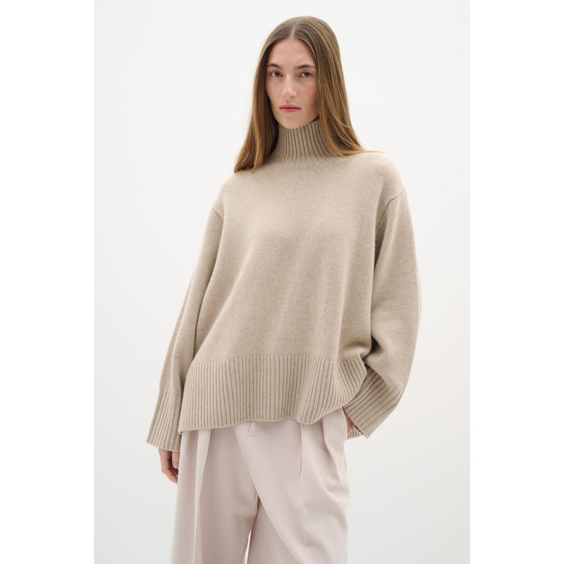 GeaIW Kaxy Highneck Wool Knit Jumper Haze