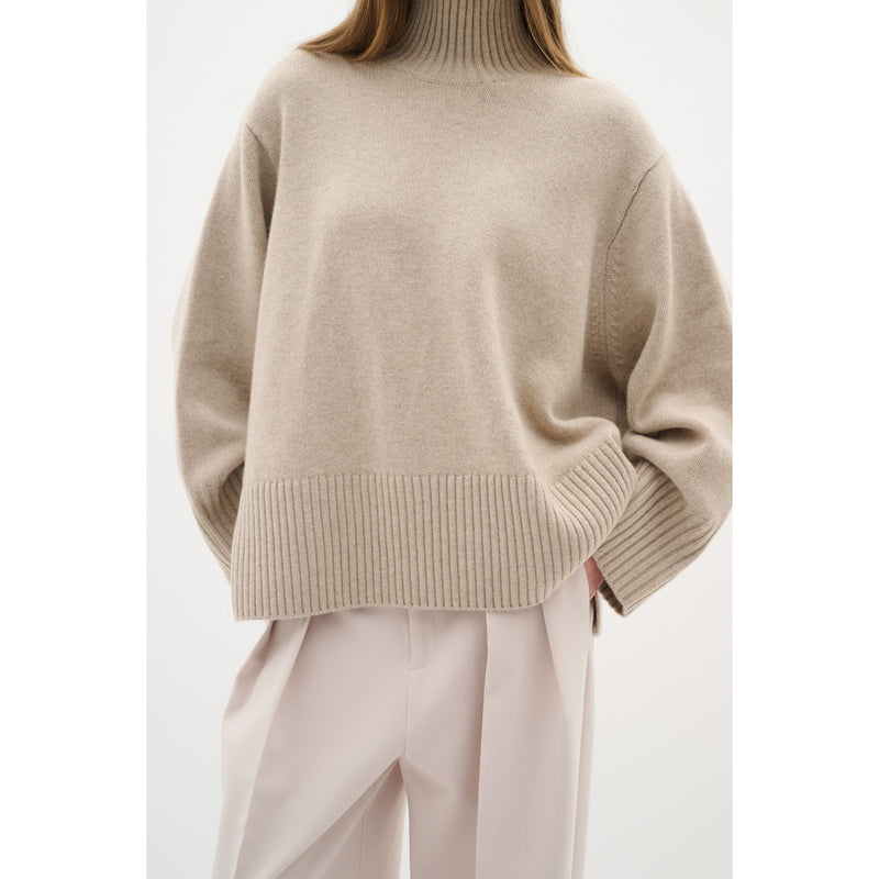 GeaIW Kaxy Highneck Wool Knit Jumper Haze