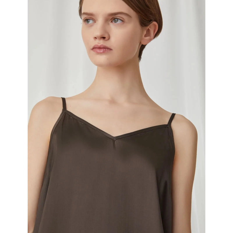 LEZIONE Camisole Top Dark Brown