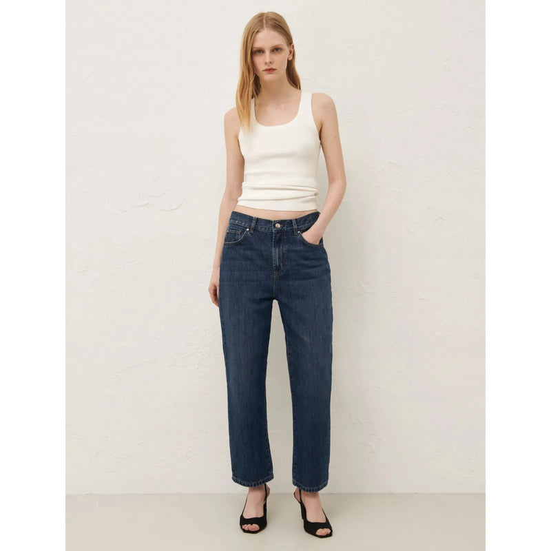 MOM 100% Cotton Jeans Denim Blue