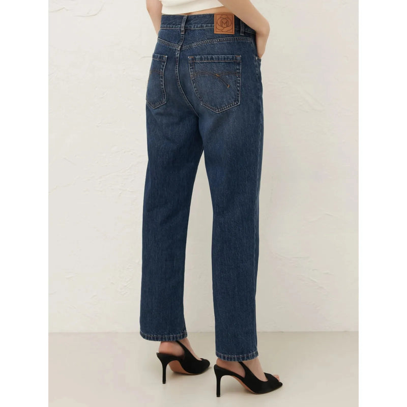 MOM 100% Cotton Jeans Denim Blue