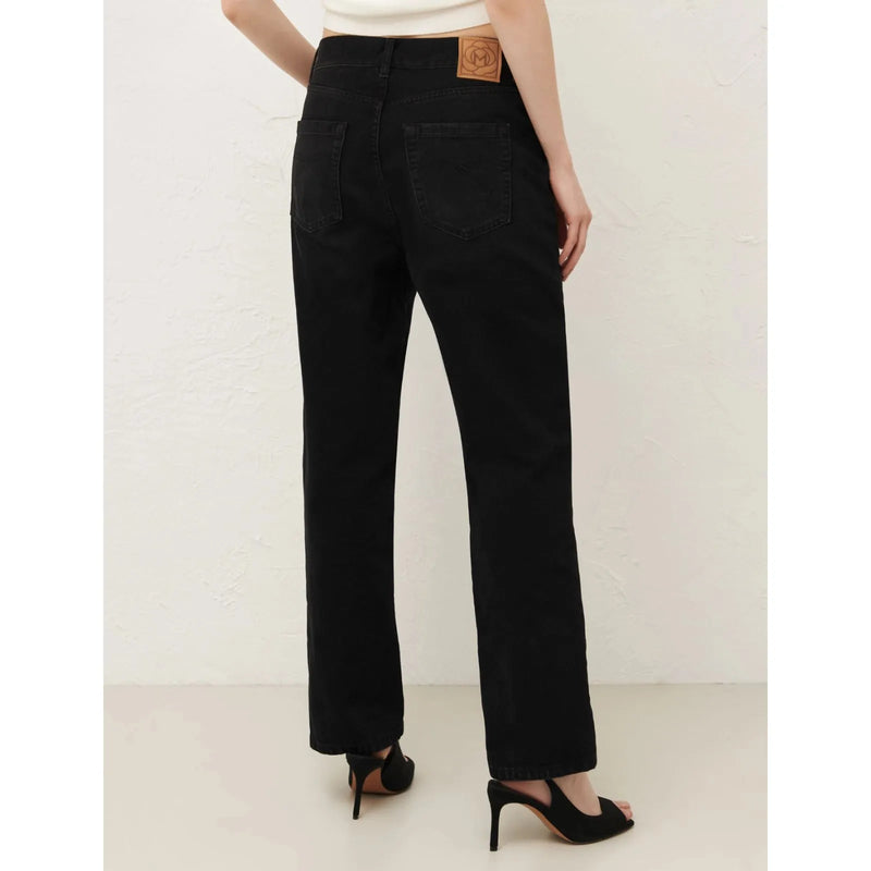 MOM 100% Cotton Jeans Black