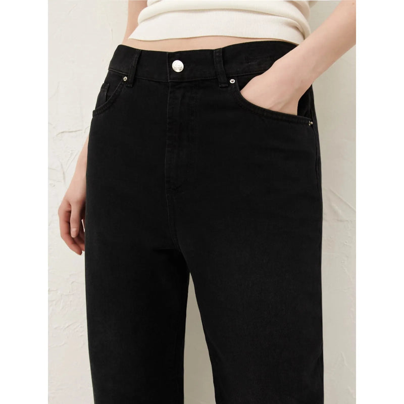 MOM 100% Cotton Jeans Black