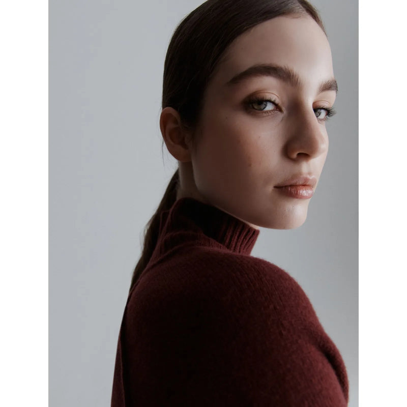 Eccelso Wool Knitted Sweater Bordeaux