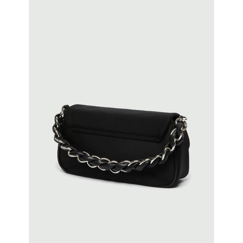 EMILY PU Chain Detail Handbag Black