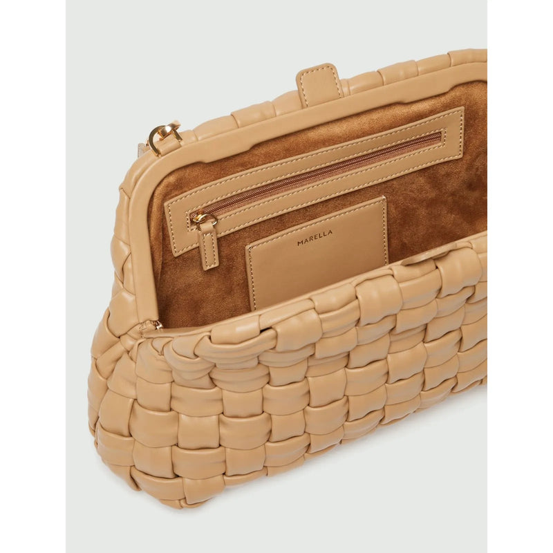 Nuit Woven Handbag Camel