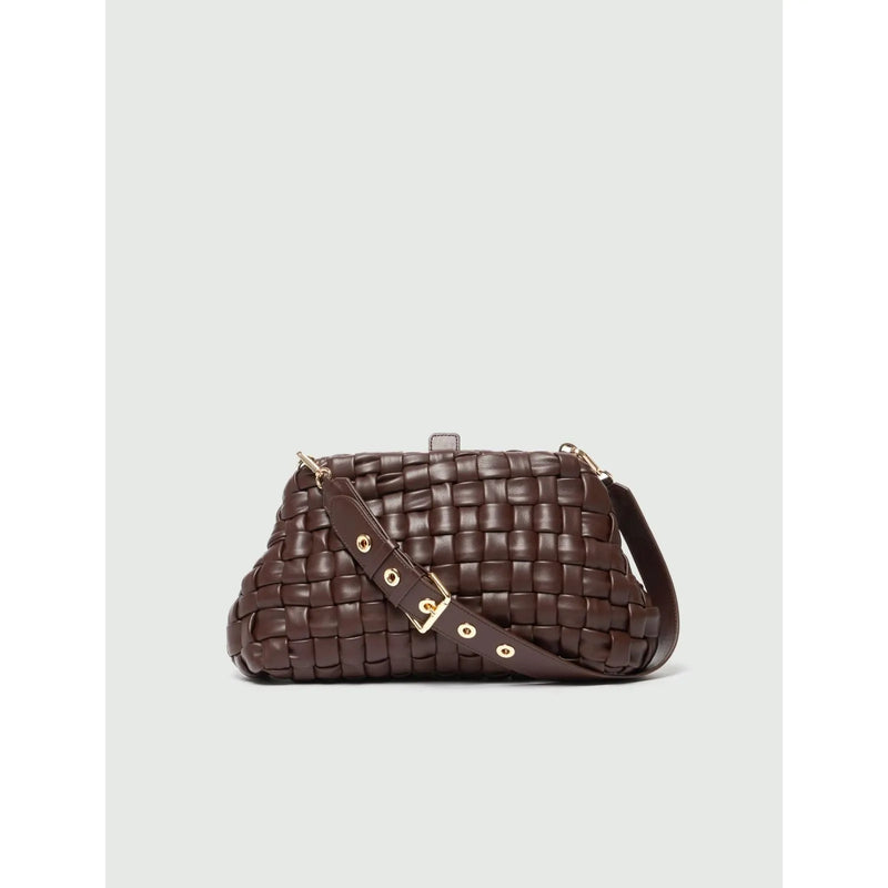 Nuit Woven Handbag Dark Brown