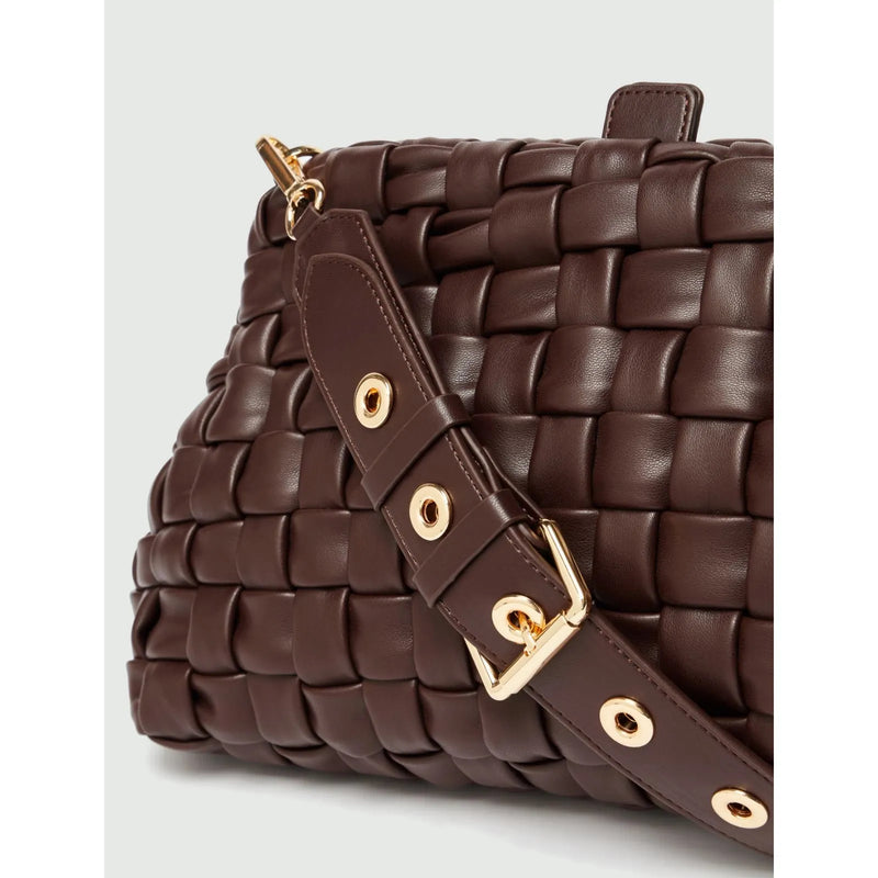 Nuit Woven Handbag Dark Brown