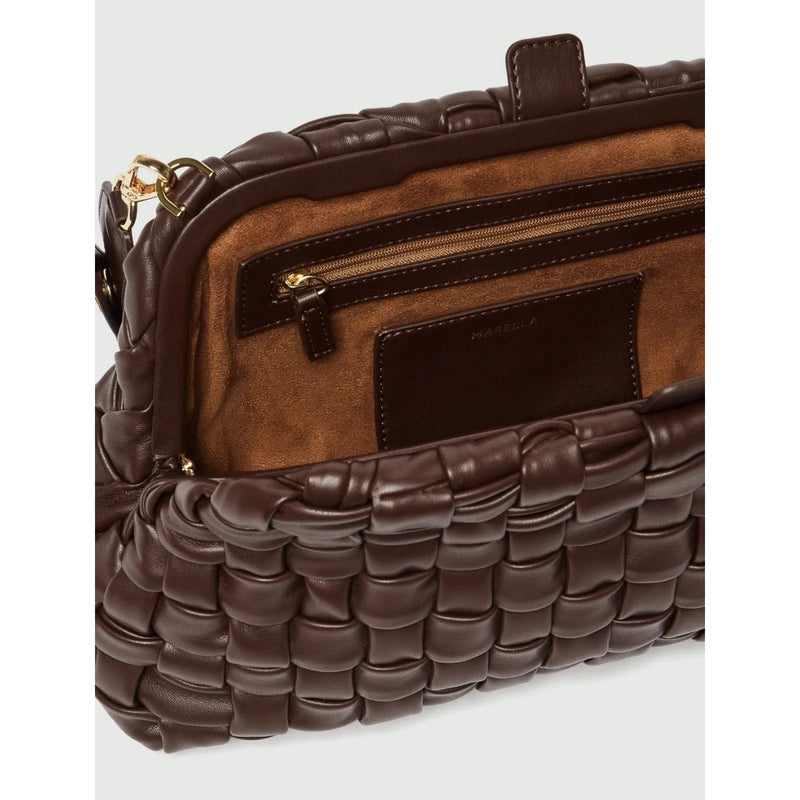 Nuit Woven Handbag Dark Brown