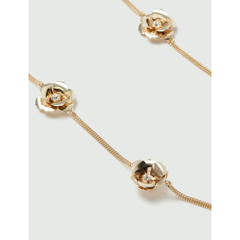 SENTA Rose Detail Necklace Gold