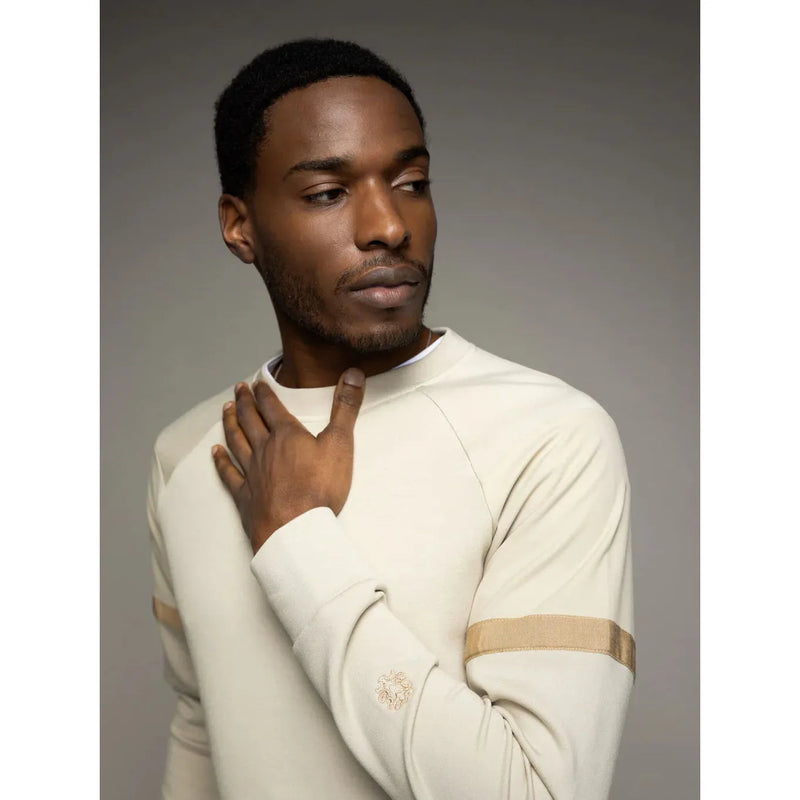 Mos Mosh Curley Sweat Shirt Ecru