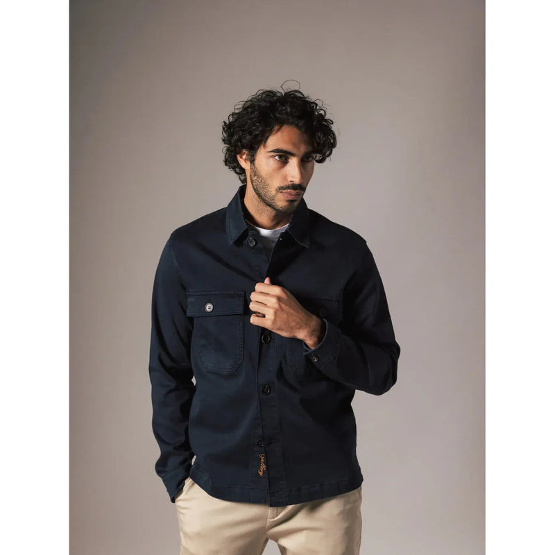 Mos Mosh Soft Overshirt Navy