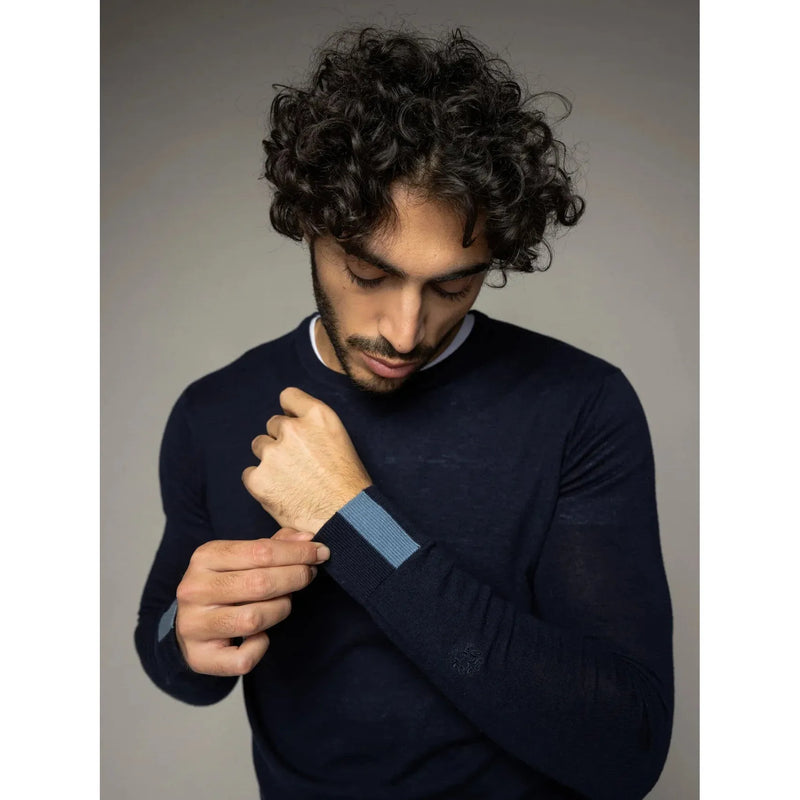 Mos Mosh Adam Knit Jumper Navy
