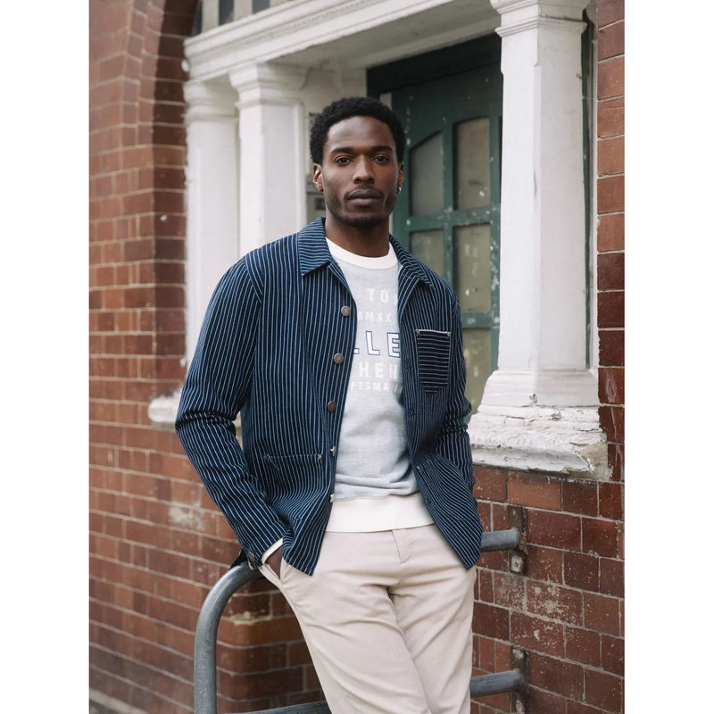 Mapham Stripe Denim Blue Jacket