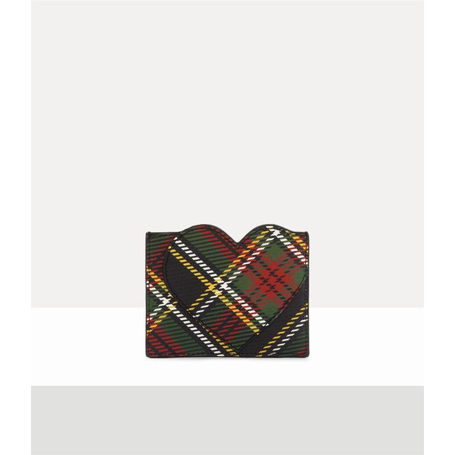 Heart Card Holder Chelsea Tartan