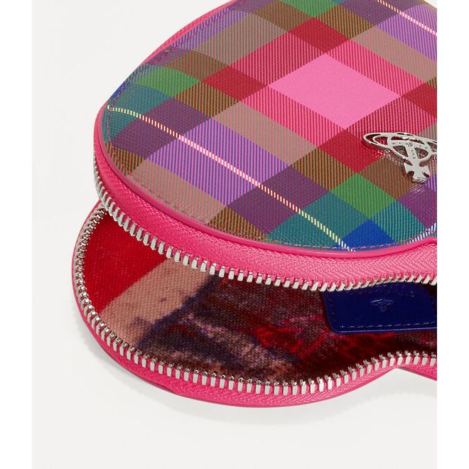 Heart Tartan Crossbody Bag Candy Tartan