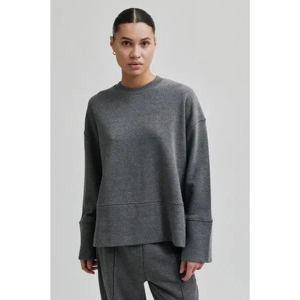 Abadell Sweat Grey - AgathaBoutiqueLtd