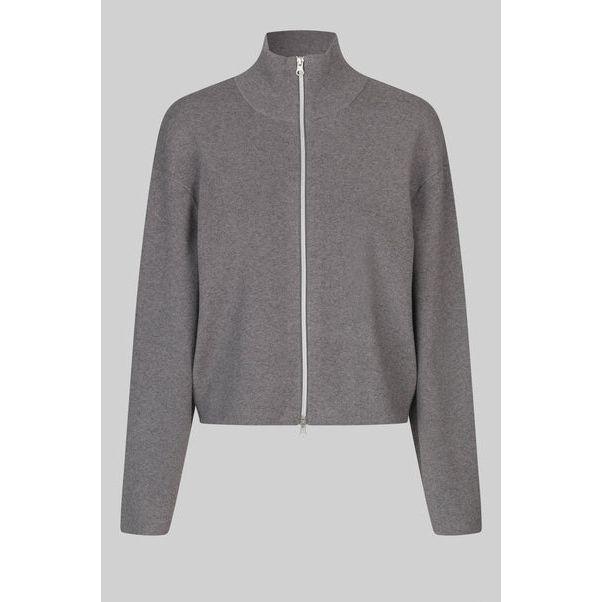 Opaya Kint Zip Cardigan Grey - AgathaBoutiqueLtd