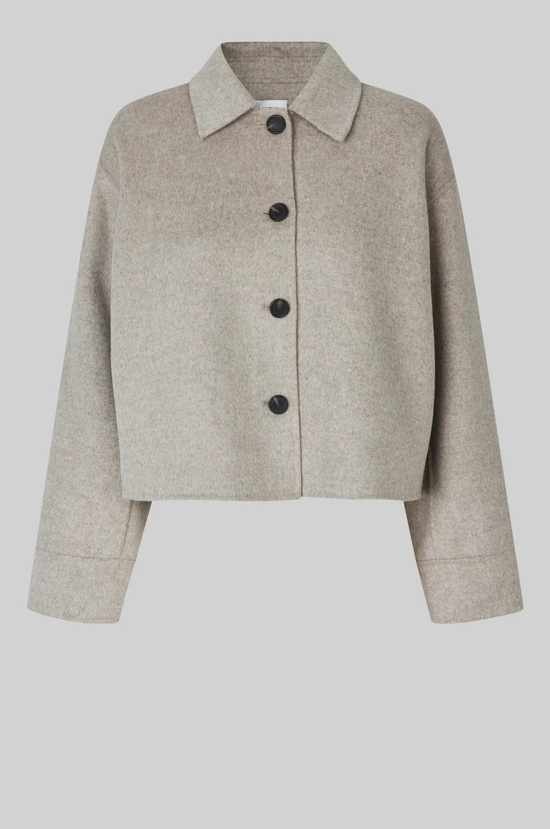 Cira Short Wool Jacket Beige