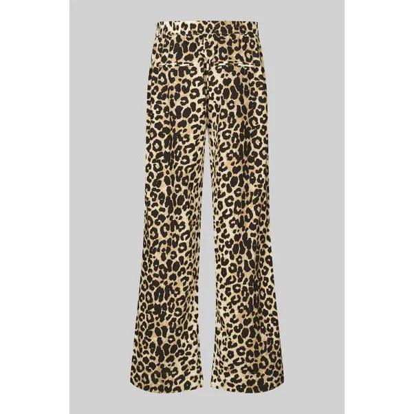 Leoa Pants Leopard Black - AgathaBoutiqueLtd