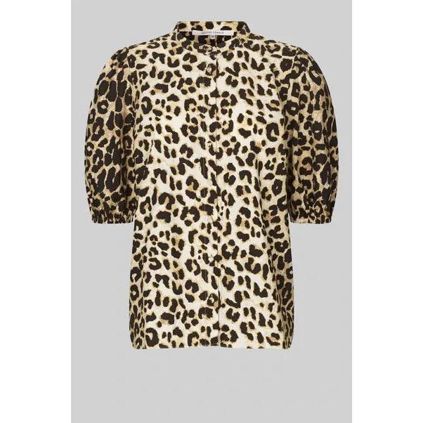 Leoa Shirt Leopard Black - AgathaBoutiqueLtd