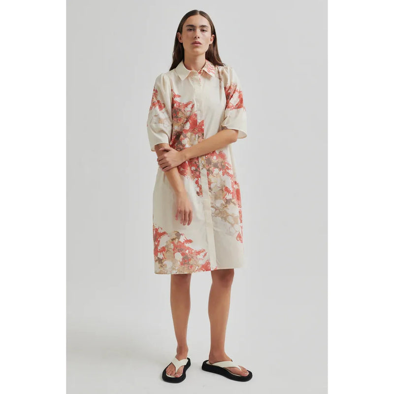 Sirmione Shirt Dress Coral