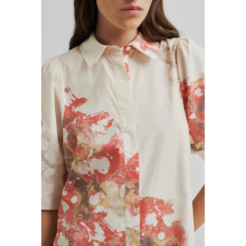 Sirmione Shirt Dress Coral