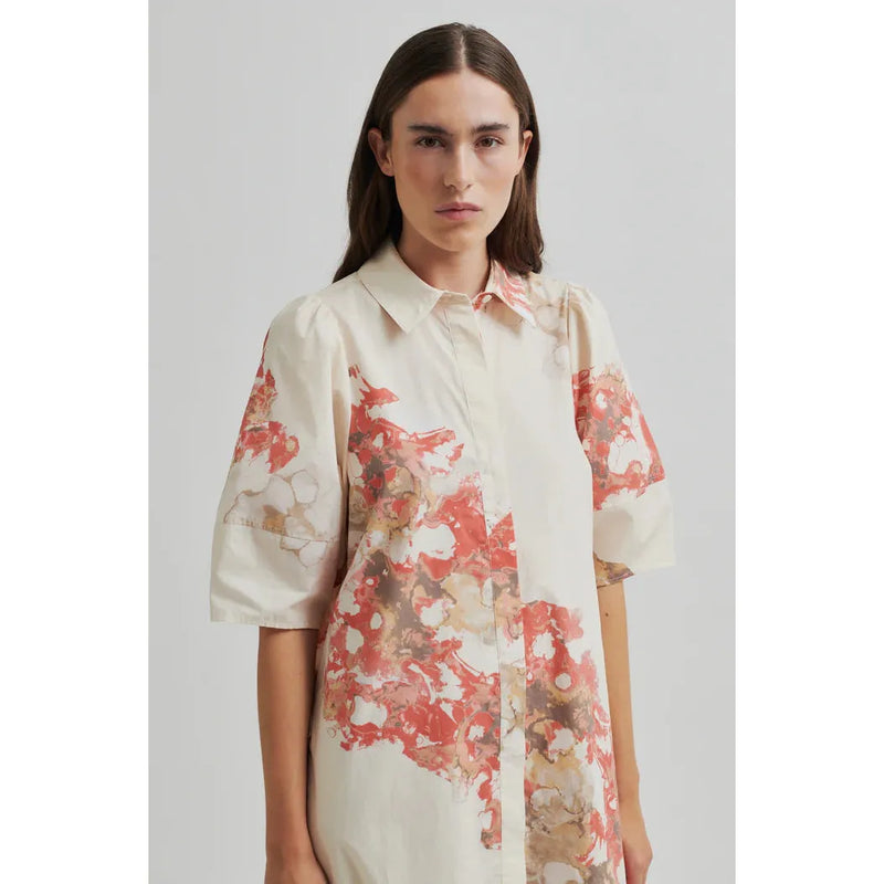 Sirmione Shirt Dress Coral